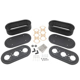 PMO Induction Air Filter Kit-Flat Top Style, Dual Carburetors. Pair