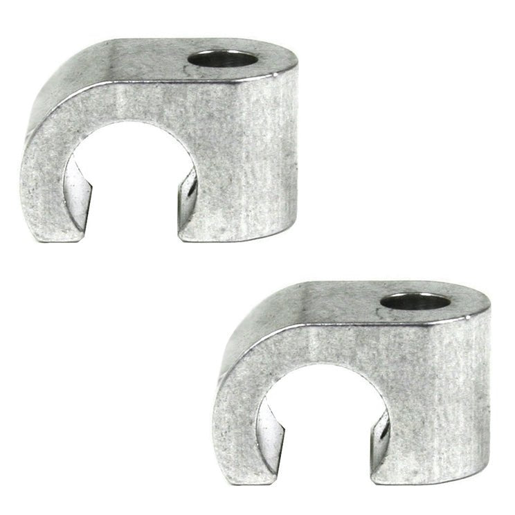 Billet Clamp Mount For Push Pull Shielded Throttle Cables, Pair - Moore Parts