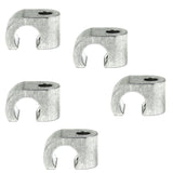 Billet Clamp Mount For Push Pull Shielded Throttle Cables, Set Of 5 - Moore Parts