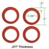 Empi 16 - 5138 Vw King Pin Beam Seals, Upper & Lower, Set 4 - Moore Parts