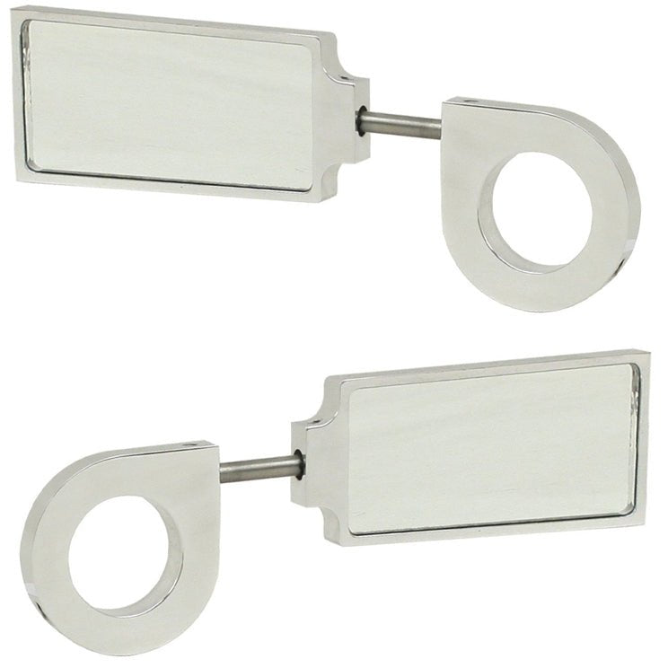 Empi 16 - 8571 Billet Aluminum Side View Mirror. Clamp On 1 - 1/2" Tube, Pair - Moore Parts