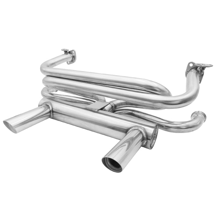 Empi 3788 Vw Stainless Steel 2 Tip GT Exhaust System, Air - cooled Vw Bug & Ghia - Moore Parts