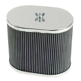 Empi 43 - 6010 Chrome Oval Air Cleaner IDF Weber/Empi HPMX 4 - 1/2" X 7" X 6". Each - Moore Parts