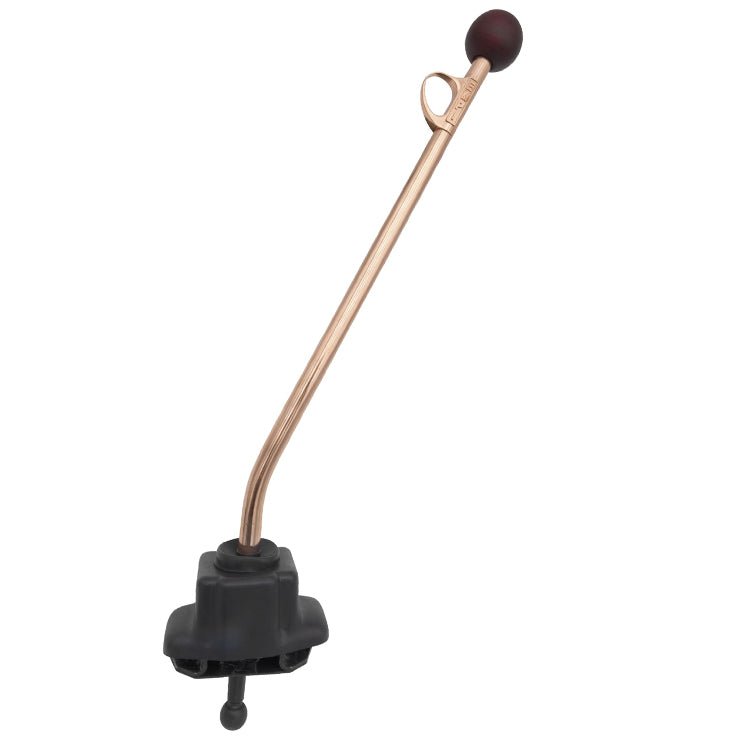 Empi 4473 - 2 Vw Bus Trigger Shifter 23 - 1/2" Tall Copper Plated Finish W/Wood Knob - Moore Parts