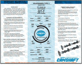EMPI 77 - 3101 GT - 7 Hi Performance Vw Bug Camshaft Kit. Lift .538" Duration 295° - Moore Parts