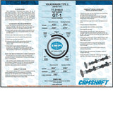 EMPI 77 - 3104 GT - 1 Hi Performance Vw Bug Camshaft Kit. Lift .422" Duration 275° - Moore Parts