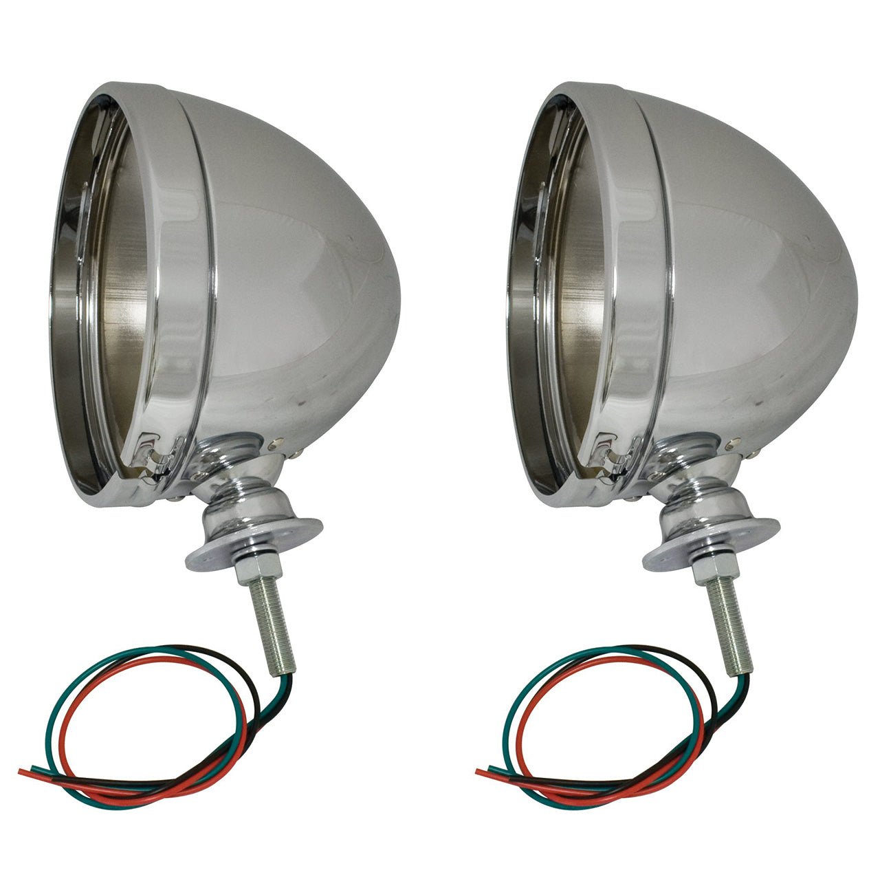 Empi 9307 - 7 Chrome 7" Headlight Housing Vw Bug, Baja Bug, Dune Buggy Manx, Pair - Moore Parts