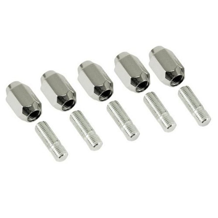Empi 9533 Chrome Nut, Stud Kit, M12 - 1.5, 60 Degree (Steel Wheels) Set Of 5 - Moore Parts