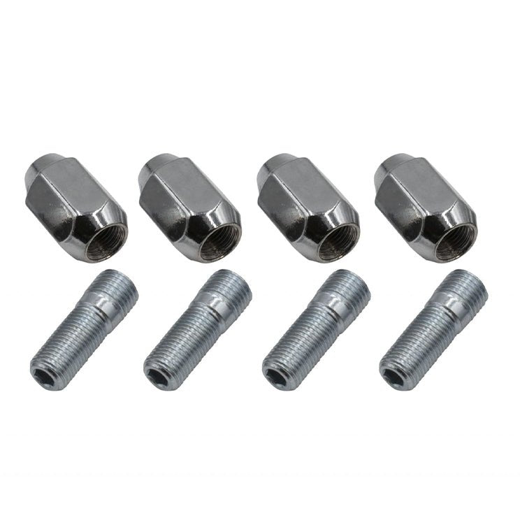Empi 9534 Chrome Nut, Stud Kit, M14 - 1.5, 60 Degree (Steel Wheels) Set Of 4 - Moore Parts