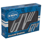EMPI GTV II Billet Aluminum Decklid Emblem, Vw Bug Body Emblem - Moore Parts