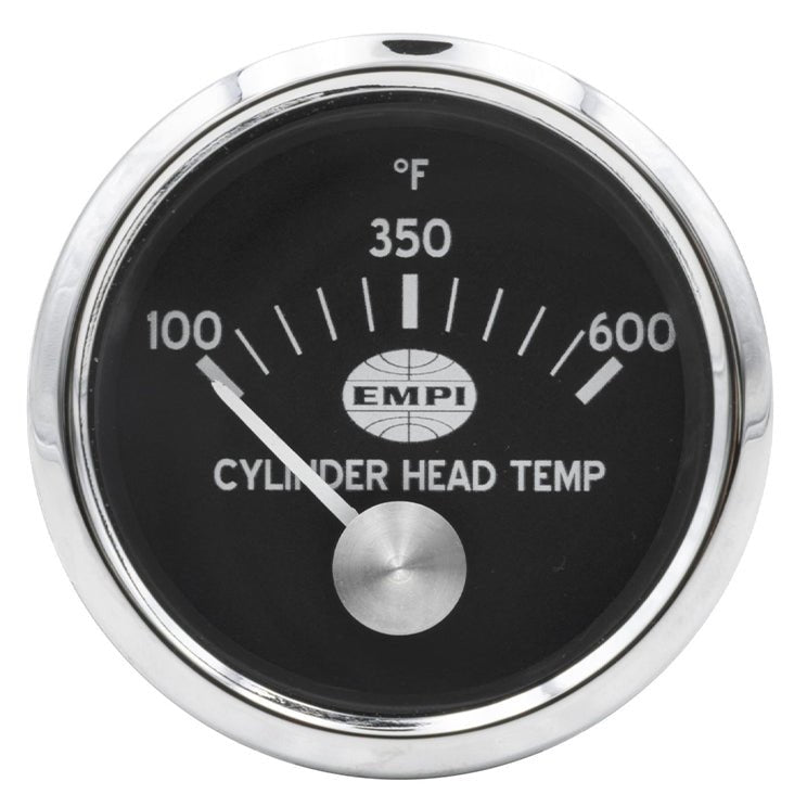 EMPI GTV Rally Gauge, Cylinder Head Temp (100 - 600 Degrees) 2 - 1/16” Diameter - Moore Parts