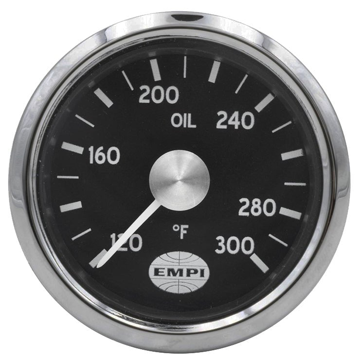 EMPI GTV Rally Gauge, Oil Temperature (0 - 300°) 2 - 1/16” Diameter - Moore Parts