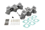 PMO Intake Manifolds 100mm Tall, Motronic Injection 46x42mm Raw Aluminum Finish - Moore Parts