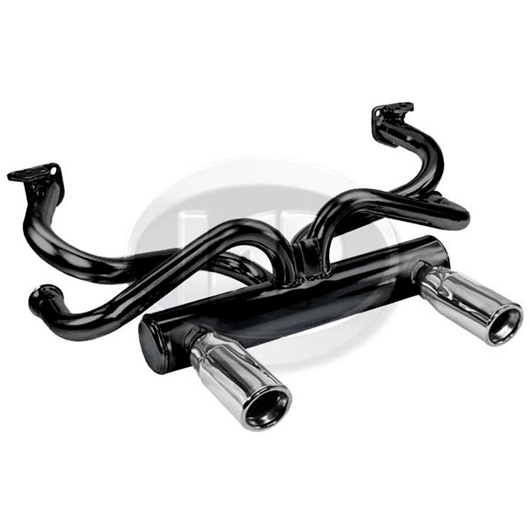 Vw 2 Tip Deluxe Exhaust System, Air - cooled Volkswagen Beetle & Ghia - Moore Parts