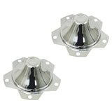 Vw 5 Lug Chrome Center Wheel Cap, Fits All Wheels With 6 - 1/2" Hole, Pair - Moore Parts