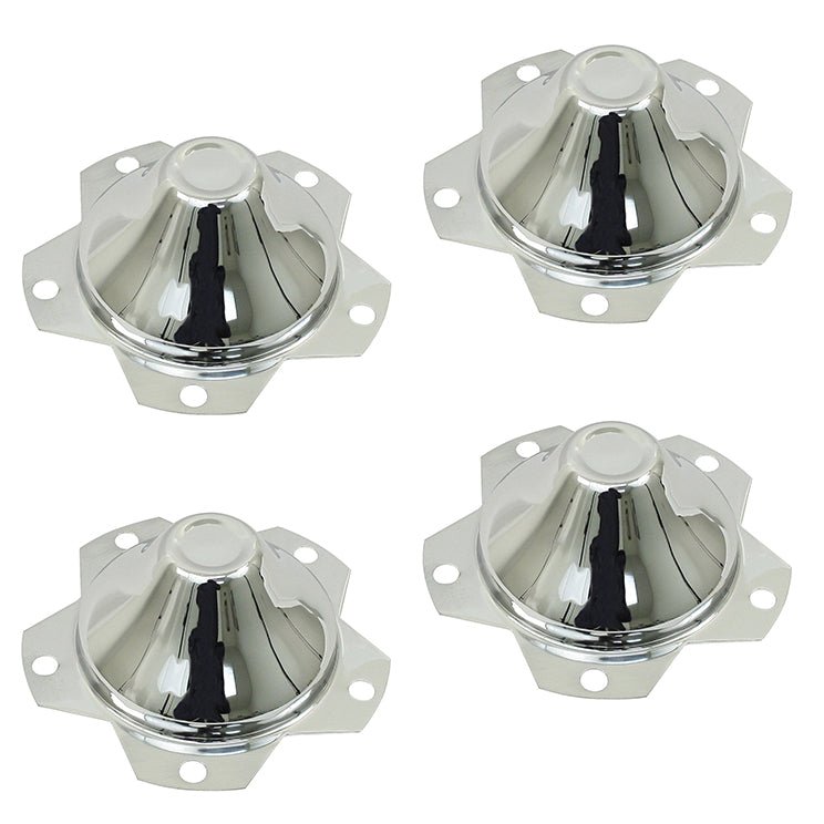 Vw 5 Lug Chrome Center Wheel Cap, Fits All Wheels With 6 - 1/2" Hole, Set Of 4 - Moore Parts