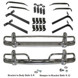 Vw Bug 1955 - 67 Front And Rear Bumper Kit With All Brackets, Hardware, Seals - Moore Parts