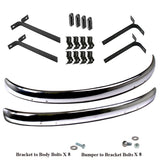 Vw Bug 1955 - 67 Front And Rear Cal Bumper Blade Kit W/Brackets, Hardware, Seals - Moore Parts