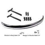 Vw Bug 1955 - 67 Rear Cal Bumper Blade Kit With Brackets, Hardware, Seals - Moore Parts