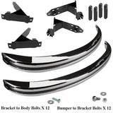 Vw Bug 1968 - 73 Front And Rear Bumper Kit With All Brackets, Hardware, Seals - Moore Parts