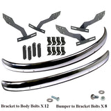 Vw Bug 1968 - 73 Front And Rear Early Blade Bumper Kit W/Conversion Brackets, Cal - Moore Parts