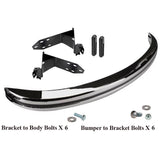 Vw Bug 1968 - 73 Front Bumper Kit With All Brackets, Hardware, Seals - Moore Parts