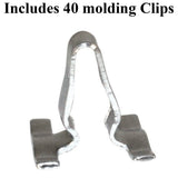Vw Bug Aluminum Outside Molding Kit With Clips For Type 1 Beetle 1953 - 62 - Moore Parts