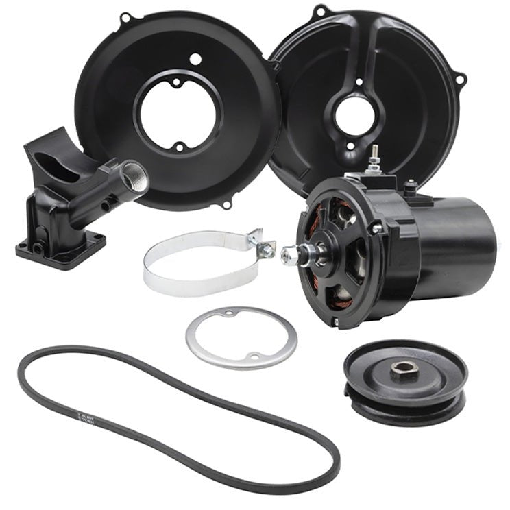 Vw Bug Black Alternator Kit 12 Volt 55 Amp For Air - Cooled Volkswagen. Empi 9486 - Moore Parts