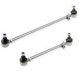 Vw Bug Chrome Tie Rod Assemblies 1968 - 77 W/O Steering Damper Hole - Moore Parts