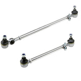 Vw Bug Chrome Tie Rod Assemblies 1968 - 77 W/Steering Damper Hole - Moore Parts