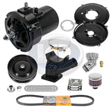 Vw Bug Deluxe Black Alternator Kit 12 Volt 60 Amp For Air - Cooled Vw's. Kühltek Motorwerks - Moore Parts