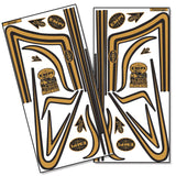 Vw Bug EMPI GTV C - Stripe Decal Set - Gold Stripe / Black Outline - Moore Parts