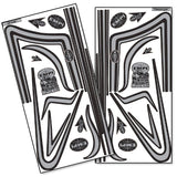 Vw Bug EMPI GTV C - Stripe Decal Set - Silver Stripe / Black Outline - Moore Parts