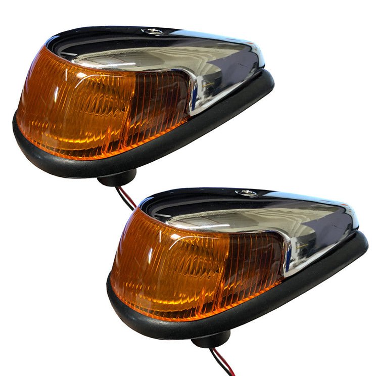 Vw Bug Left & Right Amber Front Turn Signal Light Assemblies 1968 - 69, Pair - Moore Parts