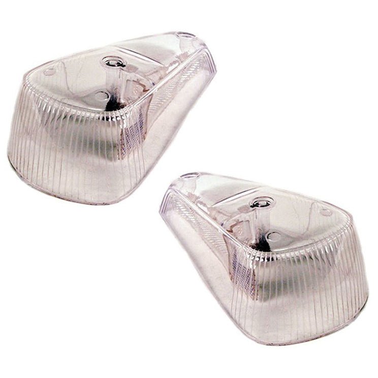 Vw Bug Left & Right Clear Front Turn Signal Lens 1970 - 79, Pair - Moore Parts