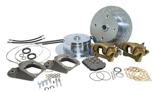 Vw Bug Rear Disc Brake Kit. 4x130mm Drilled, Slotted Rotors W/Emergency Brake - Moore Parts