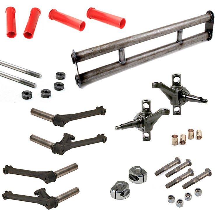 Vw Bug Suspension Kit 6" Wide Beam No Towers, 4X1 Trailing Arms Combo Spindles Heim - Moore Parts