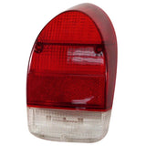 Vw Bug Tail Light Lens 1971 - 72 Red & White Lens, Left & Right, Pair - Moore Parts