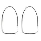 Vw Bug Tail Light Lens Chrome Trim Ring 1968 - 70, Left & Right, Pair - Moore Parts