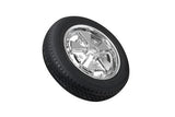 VW Bug Wheel & Tire Package, Staggered, Yokohama Tires & EMPI 5 Lug Alloy Chrome Wheels Set Of 4 - Moore Parts