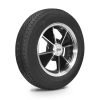 VW Bug Wheel & Tire Package, Yokohama Tires and EMPI 4 Lug , Black/Polished Wheels Set Of 4 - Moore Parts