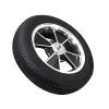 VW Bug Wheel & Tire Package, Yokohama Tires and EMPI 4 Lug Staggered, Black/Polished Wheels Set Of 4 - Moore Parts