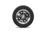 VW Bug Wheel & Tire Package, Yokohama Tires & EMPI 4 Lug Sprintstar Black/Polished Wheels Set Of 4 - Moore Parts