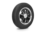 VW Bug Wheel & Tire Package, Yokohama Tires & EMPI 5 Lug Black/Polished Wheels Set Of 4 - Moore Parts
