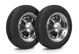 VW Bug Wheel & Tire Package, Yokohama Tires & EMPI 5 Lug Sprintstar Black/Polished Wheels Set Of 4 - Moore Parts