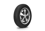 VW Bug Wheel & Tire Package, Yokohama Tires & EMPI 5 Lug Staggered, W/ Alloy Black/Polished Wheels Set Of 4 - Moore Parts