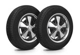 VW Bug Wheel & Tire Package, Yokohama Tires & EMPI 5 Lug W/ Alloy Black/Polished Wheels Set Of 4 - Moore Parts