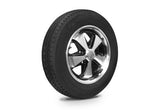 VW Bug Wheel & Tire Package, Yokohama Tires & EMPI 5 Lug w/ Alloy Black/Polished Wheels Set Of 4 - Moore Parts