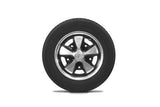 VW Bug Wheel & Tire Package, Yokohama Tires & EMPI 5 Lug W/ Alloy Black/Polished Wheels Set Of 4 - Moore Parts