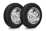 VW Bug Wheel & Tire Package, Yokohama Tires & EMPI 5 Lug W/ Alloy Chrome Wheels Set Of 4 - Moore Parts
